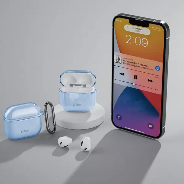 Tech-Protect TECH-PROTECT FLEXAIR APPLE AIRPODS 4 BABY BLUE