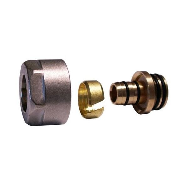 Schlosser Złączka zaciskowa do rury z tworzywa sztucznego M22x1,5-16x2 GW chrom (602600006)