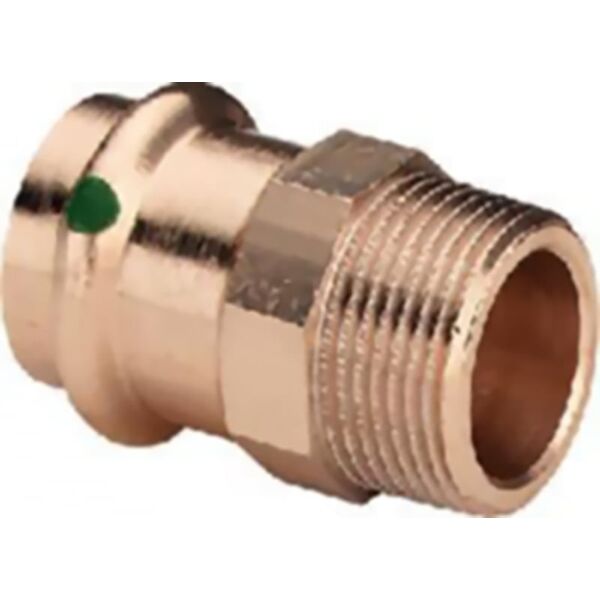 Viega Złączka przejściowa Sanpress z SC-Contur 22x3/4” brąz 104306