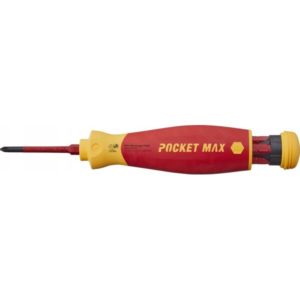 Wiha Izolowany Wkrętak z magazynkiem 4 bitów PocketMax electric IEC 60900, 45296
