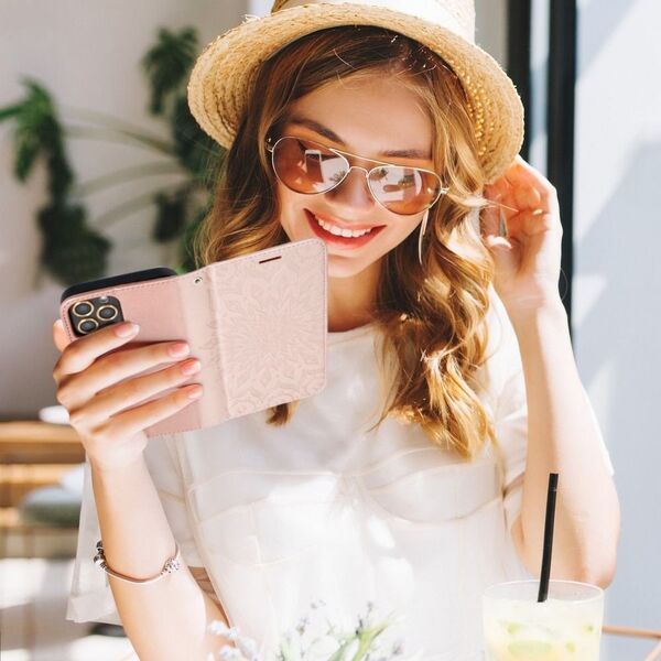 OEM Kabura MEZZO Book do SAMSUNG A13 4G mandala złoty róż