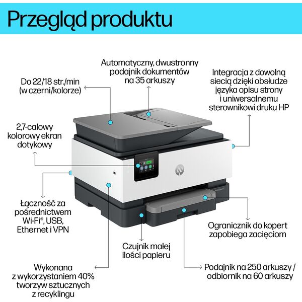Urządzenie wielofunkcyjne HP OfficeJet Pro 9120b (4V2N0B)