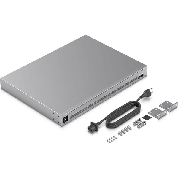 Switch Ubiquiti Ubiquiti Switch UniFi 16xRJ45 GBit/8xRJ45 2.5G/2xSFP+ Managed Max 19" Rack-Mountable, 1,3" Touchscreen