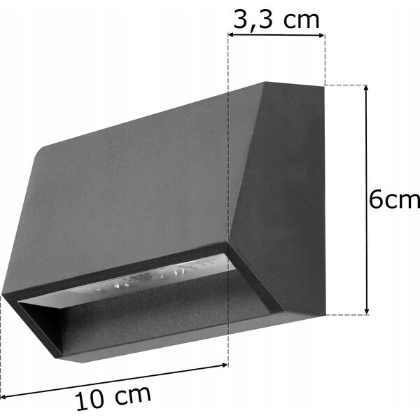 Kinkiet Orno ORNO OPRAWA ELEWACYJNA ENYE LED 1,5W, IP65, 4000K,