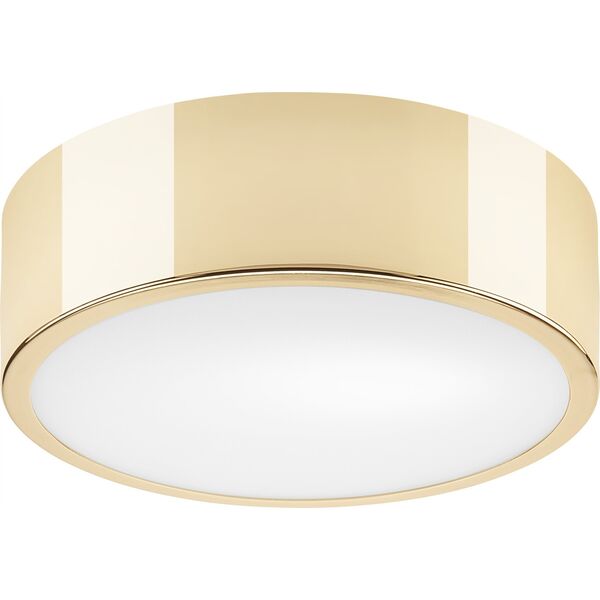 Lampa sufitowa Lamkur Lamkur Dante 43883 plafon lampa sufitowa nowoczesny metalowy szklany klosz 1x60W E27 złoty/biały