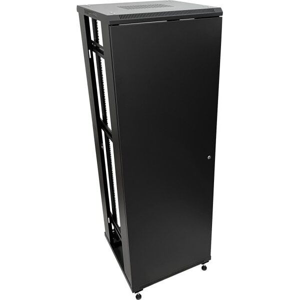 Έπιπλο διακομιστή Q-Lantec 27U 800x1000, γυάλινη μπροστινή πόρτα, αυτοσυναρμολογούμενη, μαύρο 13942786 5904204402316