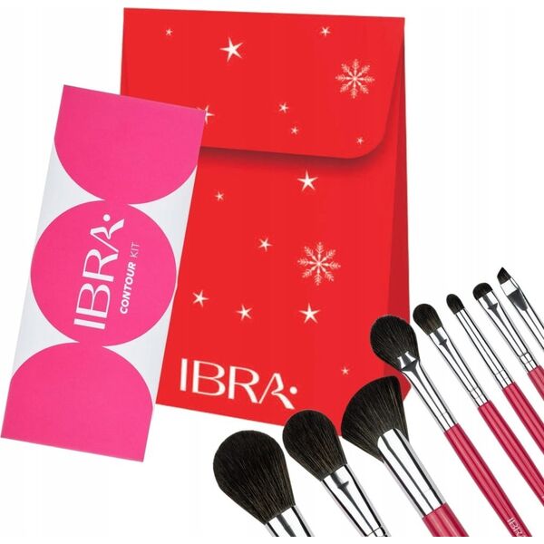 Makeup Revolution IBRA_SET pędzle do makijazu 8szt. + cienie do powiek 5szt.