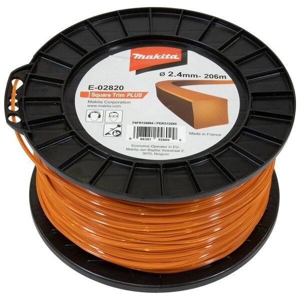 Makita MAKITA NYLON LINE SQUARE 2,4mm/206mb 13990146 88381558099