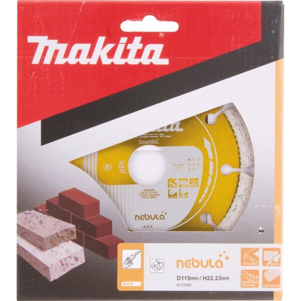 Makita MAKITA DIAMOND ΔΙΣΚΟΣ 115x22,23mm ΤΜΗΜΑ (ΞΗΡΟ) ΣΚΥΡΟΔΕΜΑ 13990257 88381476485
