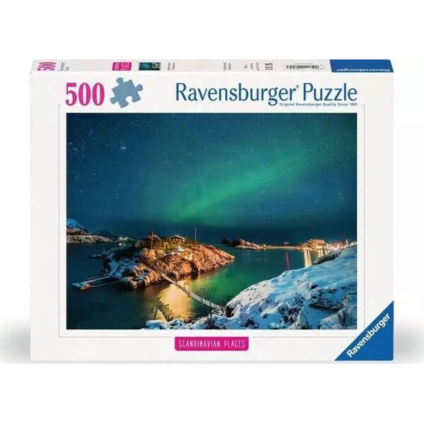 Ravensburger Puzzle 500 Zorza Polarna nad Bergsfjord