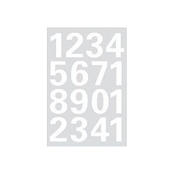 Herma HERMA Zahlen 25 mm 0-9 wetterfest Weiß foils 2 Bl. 13941708 4008705041706