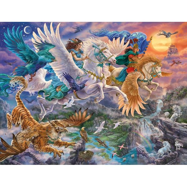 Ravensburger Puzzle 2000 Fantazja - Pegaz