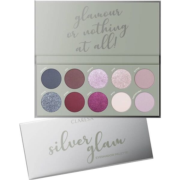 Claresa Claresa Paleta cieni do powiek Silver Glam 12g