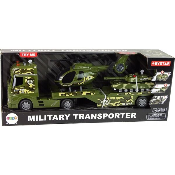 Zestaw Militarny Czołg Napęd Frykcyjny Helikopter Ciężarówka