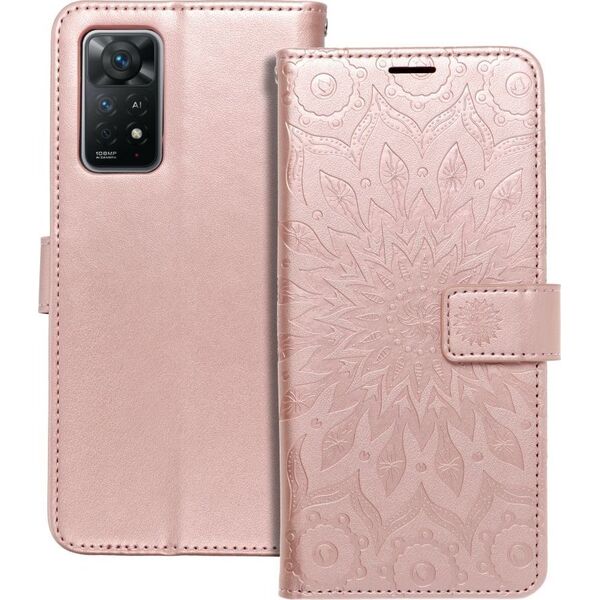 ForCell Kabura Forcell MEZZO Book do XIAOMI Redmi NOTE 11 PRO / 11 PRO 5G mandala złoty róż