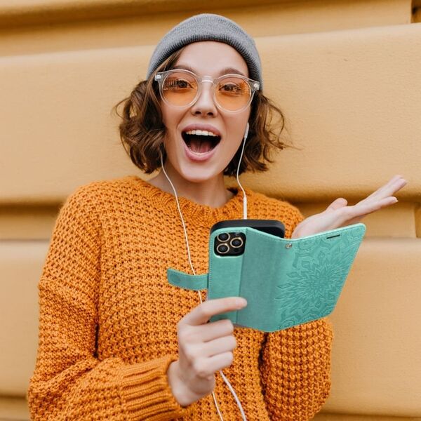 Kabura Forcell MEZZO Book do XIAOMI Redmi NOTE 11 PRO / 11 PRO 5G mandala zielony