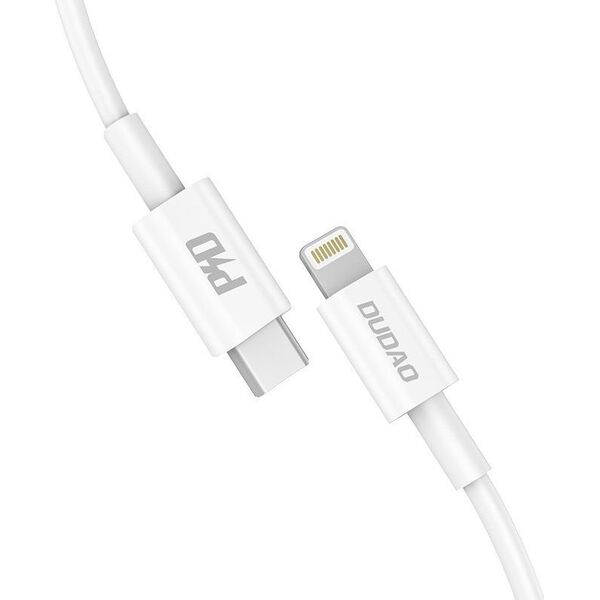 Kabel USB Dudao Dudao kabel USB Typ C - Lightning 18 W 1 m Power Delivery biały (L6X white)