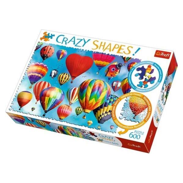 Trefl Puzzle 600 elementów Crazy Shapes - Kolorowe balony