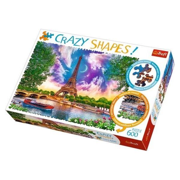 Trefl Puzzle 600 elementów Crazy Shapes - Niebo nad Paryżem