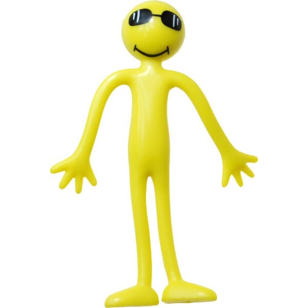 Hipo Figurka gumowa wyginana żółto-ludek 13 cm