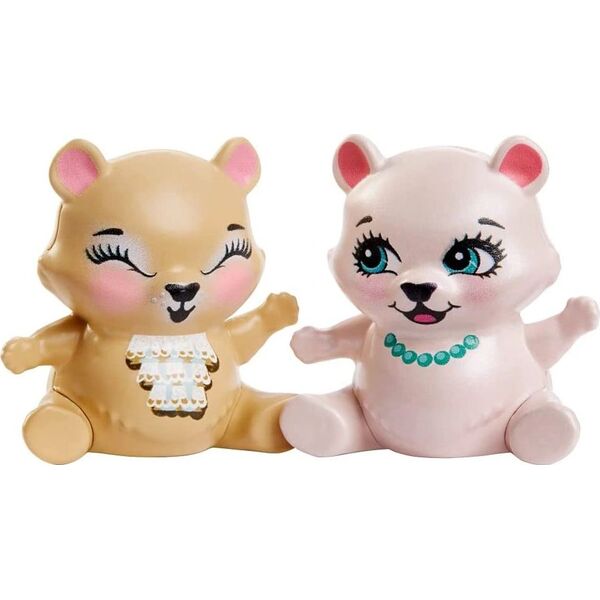Mattel Enchantimals Królewskie Lalki Braylee & Bannon Bear Niedźwiadki 2-pak GYJ07