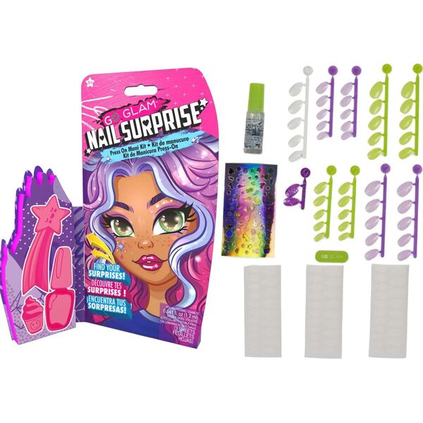 Spin Master Cool Maker Go Glam Nail Surprise zestaw do paznokci tipsy + akcesoria lakier