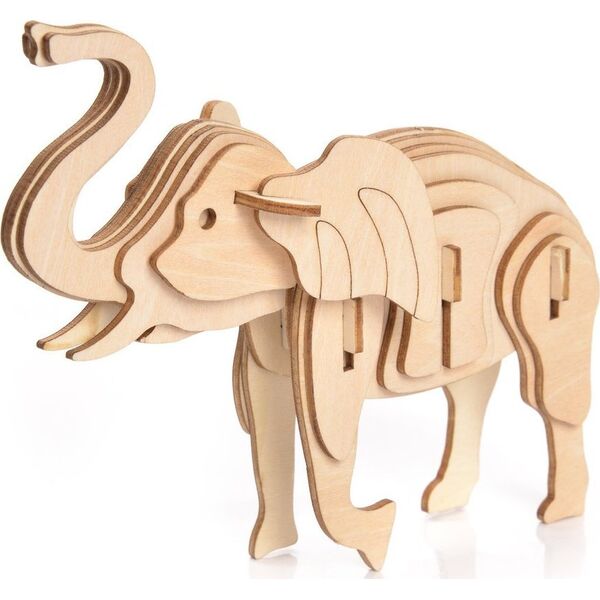 Little-Story Little Story Drewniane Puzzle Model 3D - Słoń