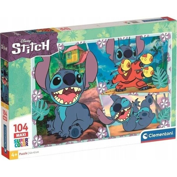 Clementoni CLE puzzle 104 maxi Disney Stitch 23776