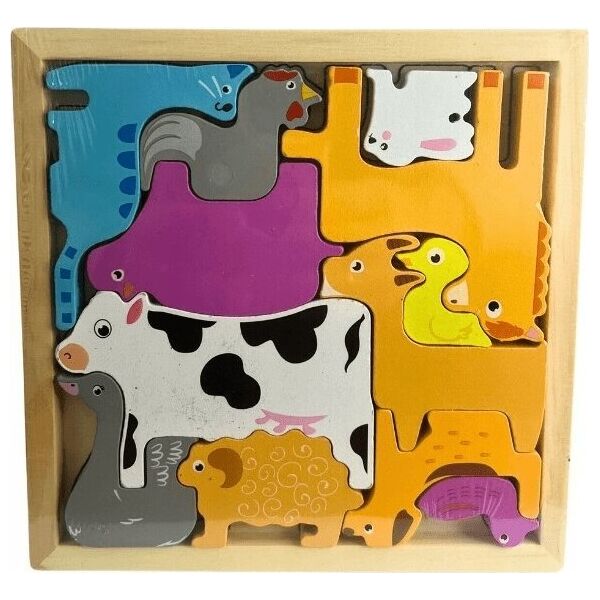 Melissa & Doug Puzzle drewniane zwierzęta domowe 218 06843