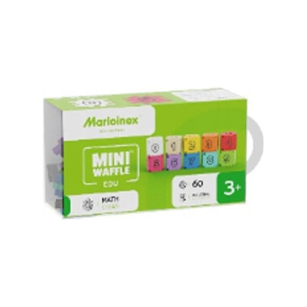 Marioinex Klocki Mini Waffle Edu - Kostki matematyczne 60 elementów