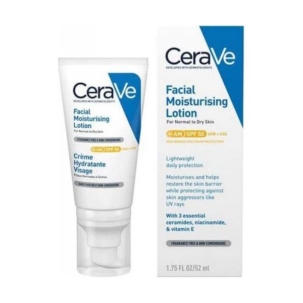 CeraVe Lotion Nawilżający do Twarzy CeraVe SPF 50 (52 ml)