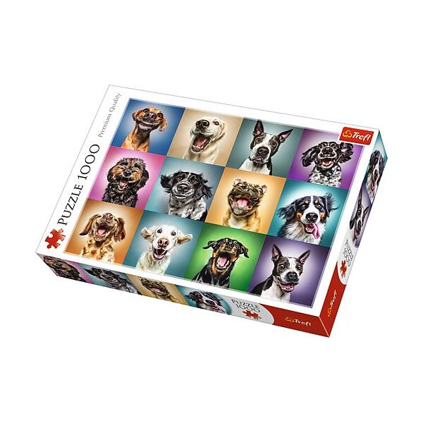 Trefl Puzzle 1000el - Zabawne psie portrety (10462)