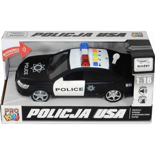 Pro Kids Pojazd z dźwiękami - Policja USA