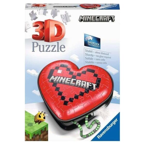 Ravensburger Puzzle 3D 54el Serce Minecraft 112852 Ravensburger