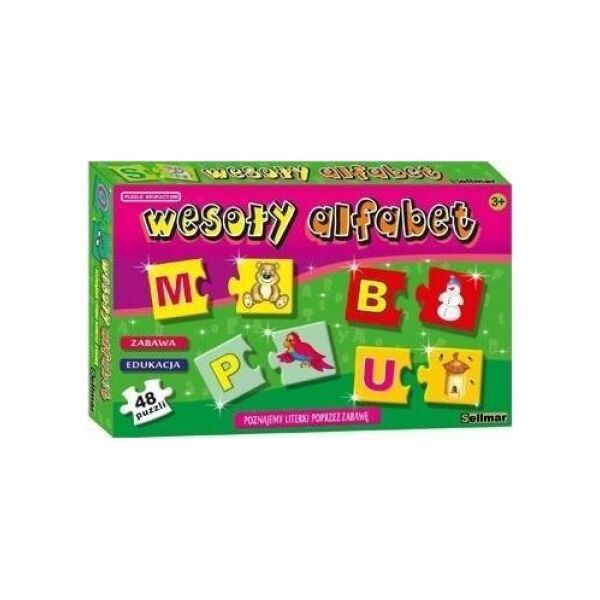 Abino Puzzle edukacyjne Wesoły alfabet ABINO