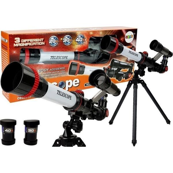 LeanToys Teleskop Naukowy Edukacyjny Astronomia 20x 30x 40x