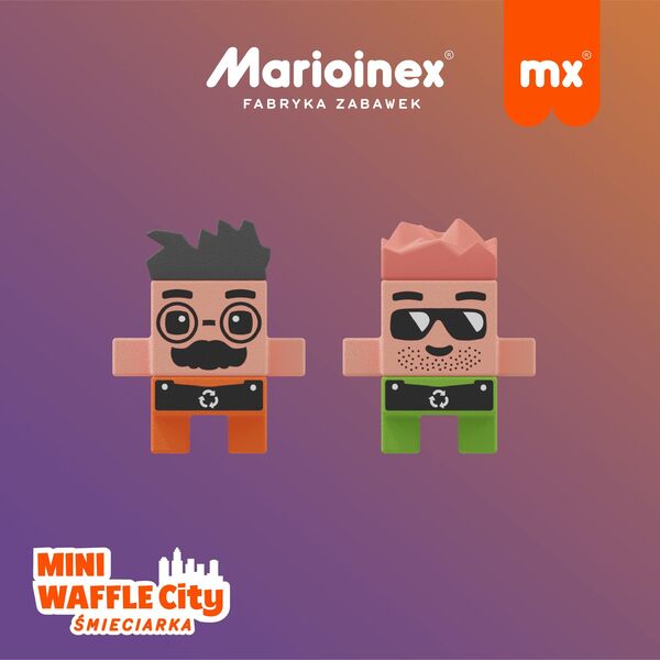 Marioinex MARIOINEX WAFLE MINI WAFFLE CITY ŚMIECIARKA 148 EL