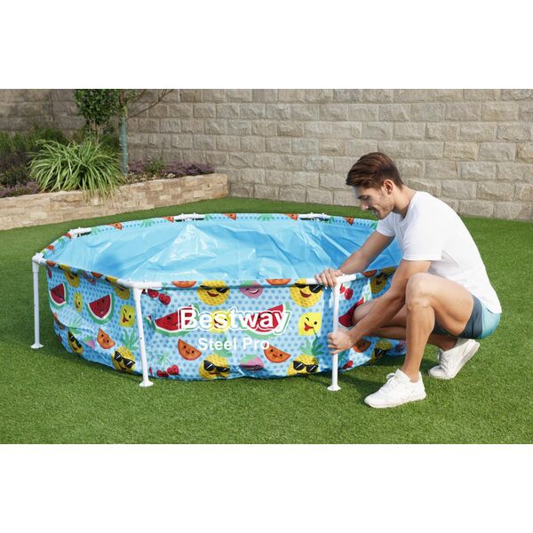 Basen Stelażowy Play Pool śr. 240 cm Z Zadaszeniem