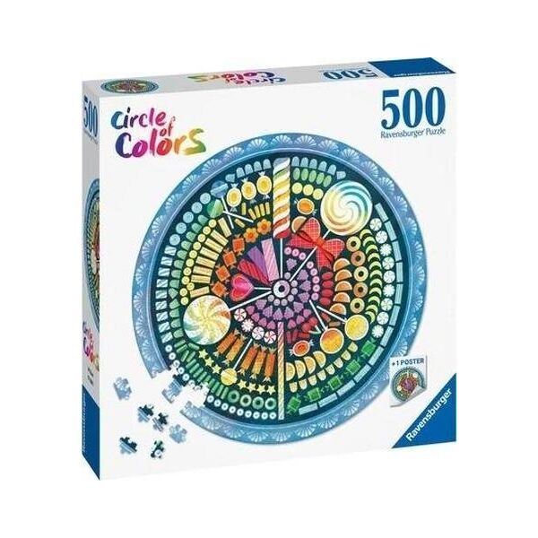 Ravensburger Puzzle 500 Paleta kolorów: cukierki