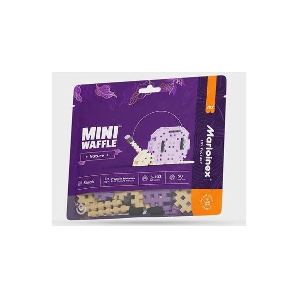 Marioinex Klocki Mini waffle Nature - Ślimak 50 elementów