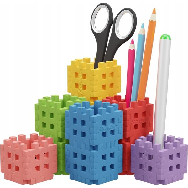 Marioinex Klocki konstrukcyjne Mini Waffle - Przybornik 70 elementów