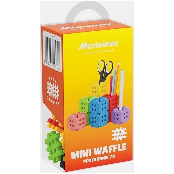 Marioinex Klocki konstrukcyjne Mini Waffle - Przybornik 70 elementów