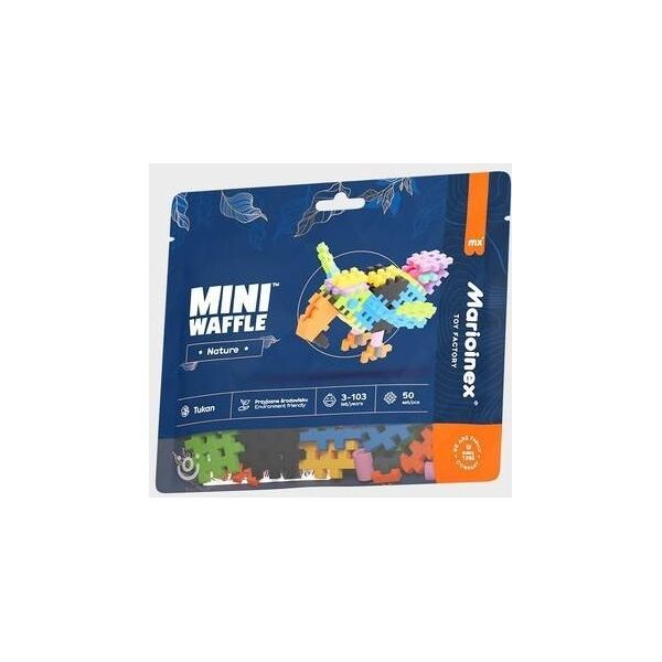 Marioinex Klocki Mini Waffle Nature - Tukan 50 elementów