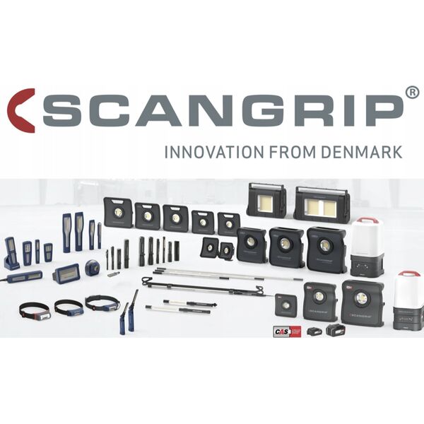 Latarka Scangrip Šviestuvas VEGA 2 CONNECT 2000 lm, karkasas CAS, Scangrip