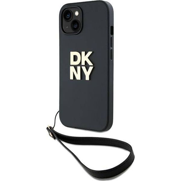 DKNY DKNY Wrist Strap Stock Logo - Etui iPhone 14 / 15 / 13 (czarny)