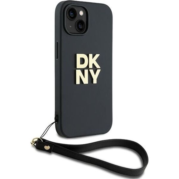 DKNY DKNY Wrist Strap Stock Logo - Etui iPhone 14 / 15 / 13 (czarny)