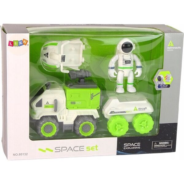 LeanToys Zestaw Pojazd Kosmiczny Kosmonauta Kosmos