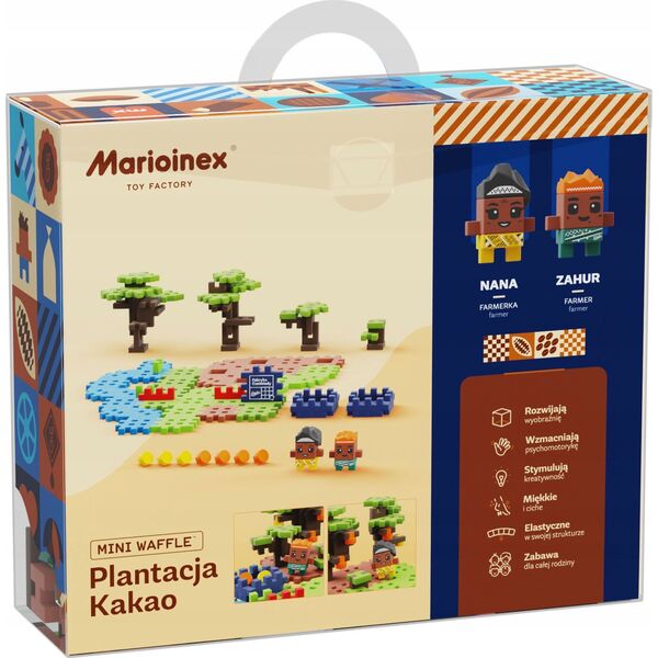 Marioinex Klocki Mini Waffle Wedel - Plantacja kakao 100 elementów