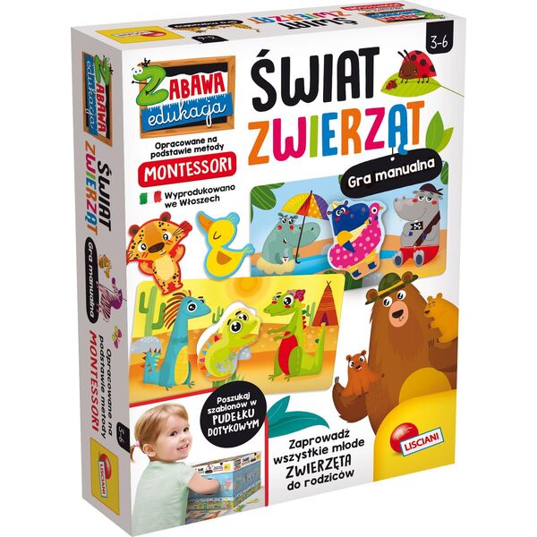 Lisciani Montessori Świat Zwierząt 3+ Lisciani