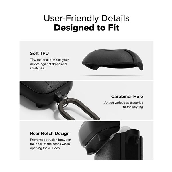 Ringke Case for AirPods 4 - Ringke Onyx Magnetic - Warm Gray 8800274964167 έως 12 άτοκες Δόσεις